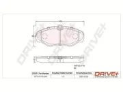 Bremsbelagsatz, Scheibenbremse Vorderachse Dr!ve+ DP1010.10.0041