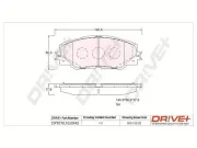 Bremsbelagsatz, Scheibenbremse Vorderachse Dr!ve+ DP1010.10.0043