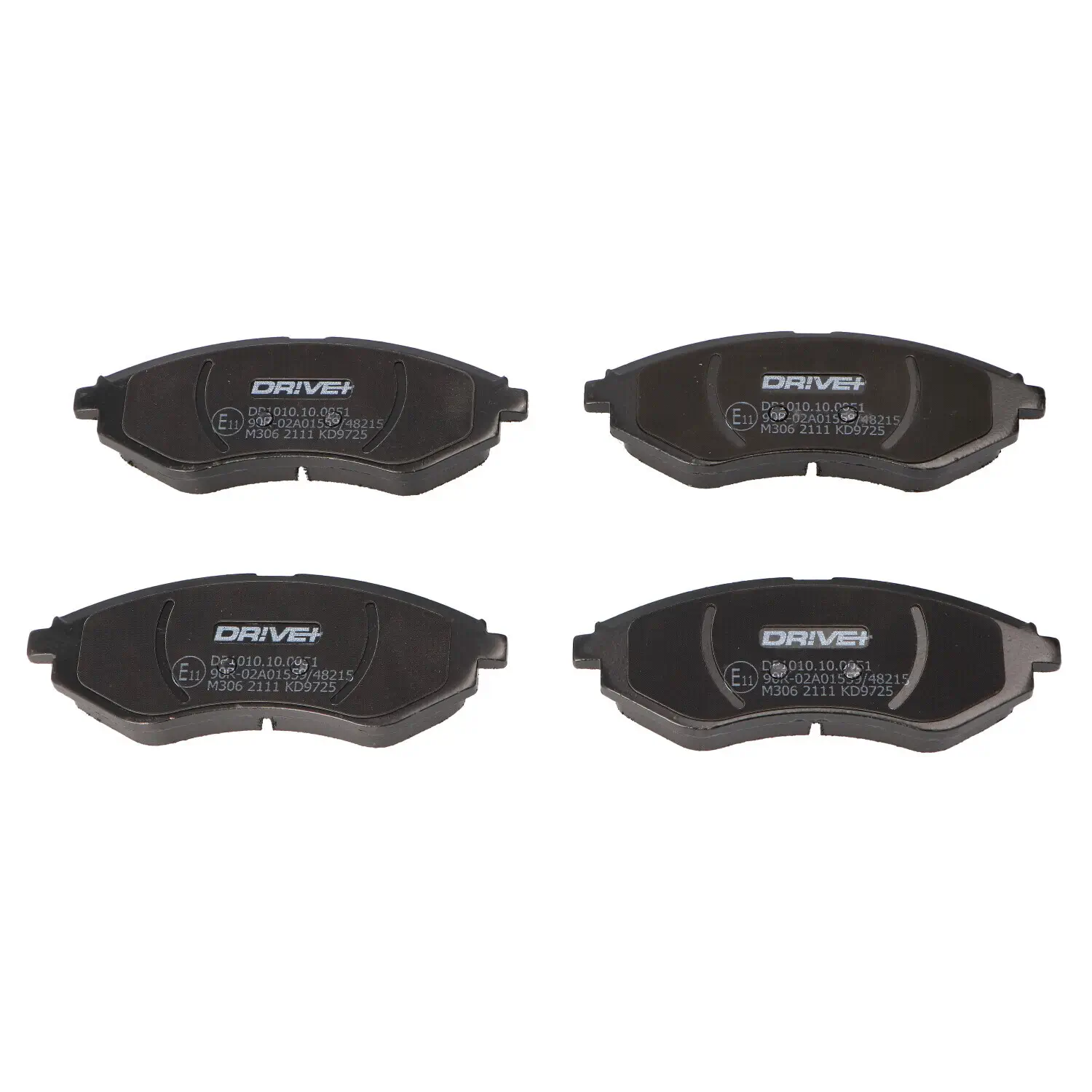 Bremsbelagsatz, Scheibenbremse Vorderachse DR!VE+ DP1010.10.0051
