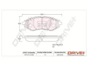 Bremsbelagsatz, Scheibenbremse Vorderachse Dr!ve+ DP1010.10.0051