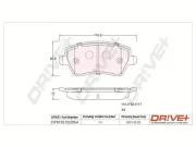 Bremsbelagsatz, Scheibenbremse Dr!ve+ DP1010.10.0054