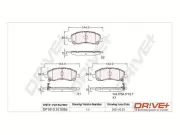 Bremsbelagsatz, Scheibenbremse Dr!ve+ DP1010.10.0056