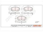 Bremsbelagsatz, Scheibenbremse Dr!ve+ DP1010.10.0063