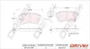 Bremsbelagsatz, Scheibenbremse Vorderachse Dr!ve+ DP1010.10.0071 Bild Bremsbelagsatz, Scheibenbremse Vorderachse Dr!ve+ DP1010.10.0071