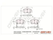 Bremsbelagsatz, Scheibenbremse Dr!ve+ DP1010.10.0088