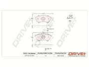 Bremsbelagsatz, Scheibenbremse Dr!ve+ DP1010.10.0091