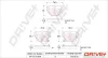 Bremsbelagsatz, Scheibenbremse Hinterachse Dr!ve+ DP1010.10.0096 Bild Bremsbelagsatz, Scheibenbremse Hinterachse Dr!ve+ DP1010.10.0096