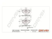 Bremsbelagsatz, Scheibenbremse Dr!ve+ DP1010.10.0123