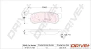 Bremsbelagsatz, Scheibenbremse Hinterachse Dr!ve+ DP1010.10.0128