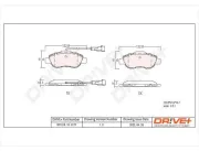 Bremsbelagsatz, Scheibenbremse Vorderachse Dr!ve+ DP1010.10.0177