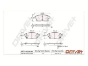 Bremsbelagsatz, Scheibenbremse Dr!ve+ DP1010.10.0191