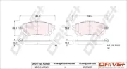 Bremsbelagsatz, Scheibenbremse Vorderachse Dr!ve+ DP1010.10.0202