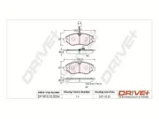 Bremsbelagsatz, Scheibenbremse Dr!ve+ DP1010.10.0284