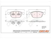 Bremsbelagsatz, Scheibenbremse Dr!ve+ DP1010.10.0311