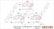 Bremsbelagsatz, Scheibenbremse Vorderachse Dr!ve+ DP1010.10.0367