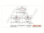 Bremsbelagsatz, Scheibenbremse Vorderachse Dr!ve+ DP1010.10.0368