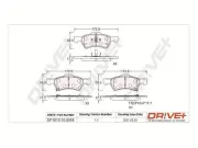 Bremsbelagsatz, Scheibenbremse Vorderachse Dr!ve+ DP1010.10.0395