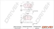 Bremsbelagsatz, Scheibenbremse Vorderachse Dr!ve+ DP1010.10.0410