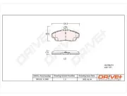 Bremsbelagsatz, Scheibenbremse Vorderachse Dr!ve+ DP1010.10.0501