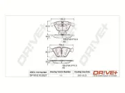 Bremsbelagsatz, Scheibenbremse Vorderachse Dr!ve+ DP1010.10.0527