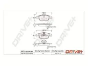 Bremsbelagsatz, Scheibenbremse Hinterachse Dr!ve+ DP1010.10.0532