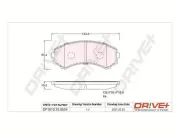 Bremsbelagsatz, Scheibenbremse Vorderachse Dr!ve+ DP1010.10.0534