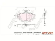 Bremsbelagsatz, Scheibenbremse Vorderachse Dr!ve+ DP1010.10.0539