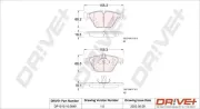 Bremsbelagsatz, Scheibenbremse Vorderachse Dr!ve+ DP1010.10.0649