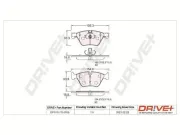 Bremsbelagsatz, Scheibenbremse Vorderachse Dr!ve+ DP1010.10.0765