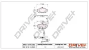 Bremsbelagsatz, Scheibenbremse Vorderachse Dr!ve+ DP1010.10.0801