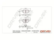 Bremsbelagsatz, Scheibenbremse Dr!ve+ DP1010.10.0810
