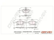 Bremsbelagsatz, Scheibenbremse Dr!ve+ DP1010.10.0814