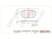 Bremsbelagsatz, Scheibenbremse Vorderachse Dr!ve+ DP1010.10.0849