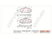 Bremsbelagsatz, Scheibenbremse Vorderachse Dr!ve+ DP1010.10.0871