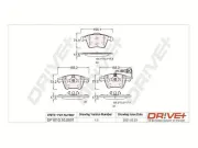 Bremsbelagsatz, Scheibenbremse Vorderachse Dr!ve+ DP1010.10.0891