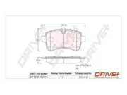 Bremsbelagsatz, Scheibenbremse Hinterachse Dr!ve+ DP1010.10.0916