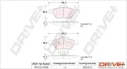 Bremsbelagsatz, Scheibenbremse Vorderachse Dr!ve+ DP1010.10.0926