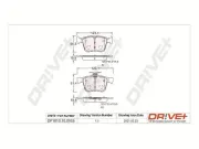Bremsbelagsatz, Scheibenbremse Dr!ve+ DP1010.10.0933