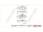 Bremsbelagsatz, Scheibenbremse Vorderachse Dr!ve+ DP1010.10.0987