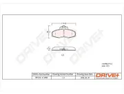 Bremsbelagsatz, Scheibenbremse Vorderachse Dr!ve+ DP1010.10.0992