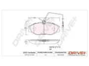 Bremsbelagsatz, Scheibenbremse Vorderachse Dr!ve+ DP1010.10.1044