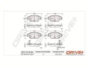 Bremsbelagsatz, Scheibenbremse Hinterachse Dr!ve+ DP1010.10.1047