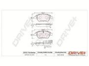 Bremsbelagsatz, Scheibenbremse Dr!ve+ DP1010.10.1071