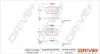Bremsbelagsatz, Scheibenbremse Dr!ve+ DP1010.10.1156 Bild Bremsbelagsatz, Scheibenbremse Dr!ve+ DP1010.10.1156