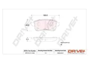 Bremsbelagsatz, Scheibenbremse Hinterachse Dr!ve+ DP1010.10.1245