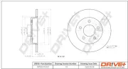 Bremsscheibe Hinterachse Dr!ve+ DP1010.11.0172