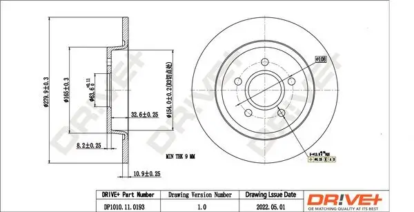 Bremsscheibe Dr!ve+ DP1010.11.0193