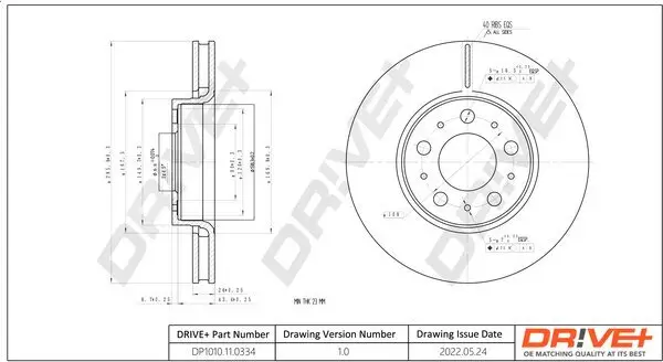 Bremsscheibe Dr!ve+ DP1010.11.0334