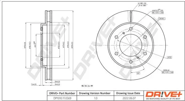 Bremsscheibe Vorderachse Dr!ve+ DP1010.11.0569