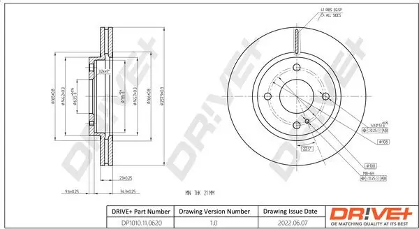 Bremsscheibe Dr!ve+ DP1010.11.0620